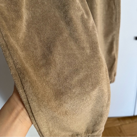 Zara Terry Cloth Joggers New with Tag Brown/Tan Size S - Picture 4 of 4